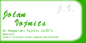 jolan vojnits business card